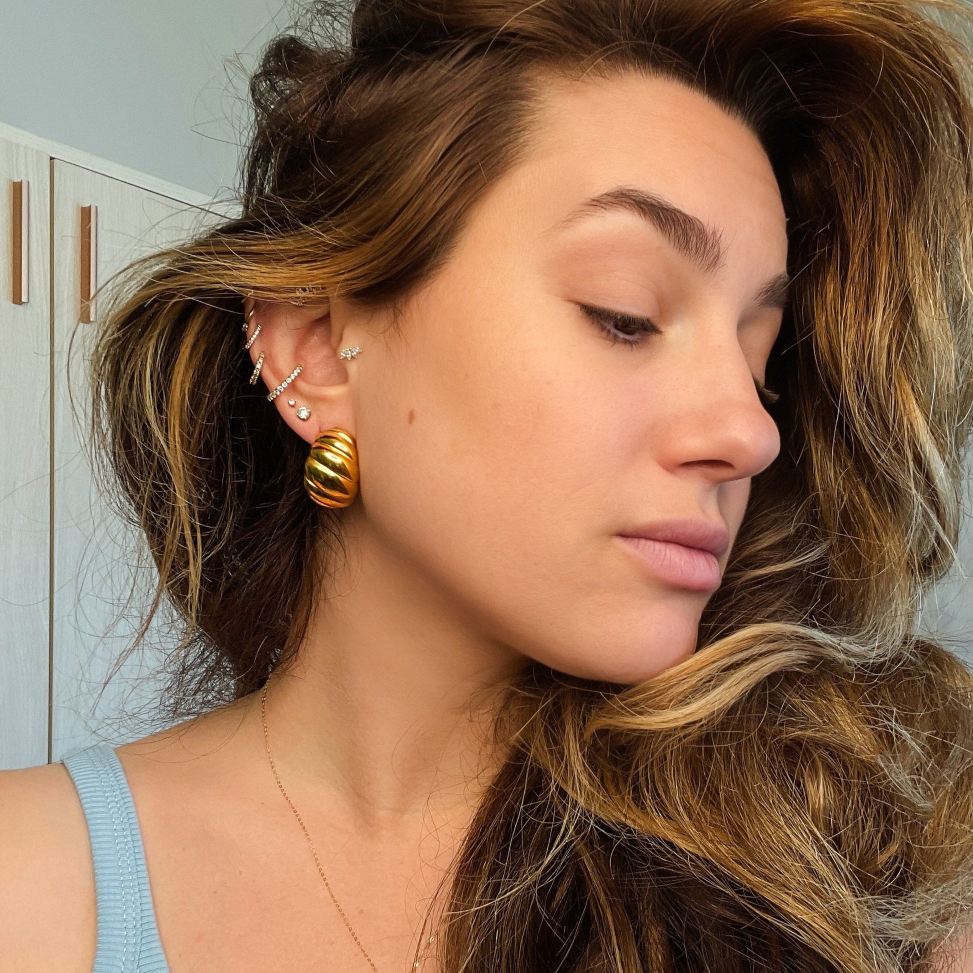 18k Gold Croissant Earrings - Chunky & Everyday Chic