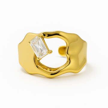 Hammered Irregular Ring