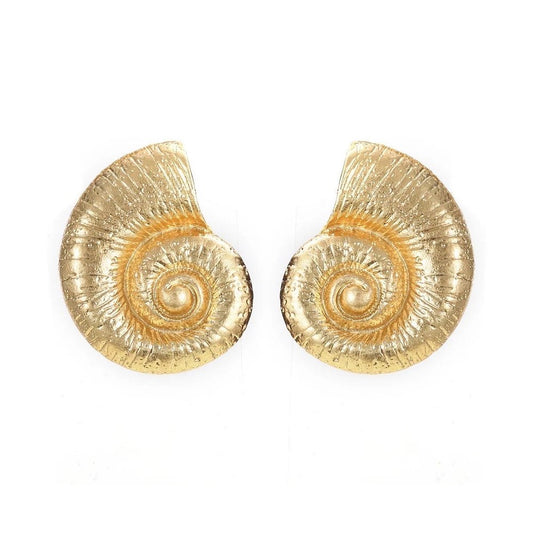 Nautilus Shell Earrings - Elegant Coastal-Inspired Jewelry