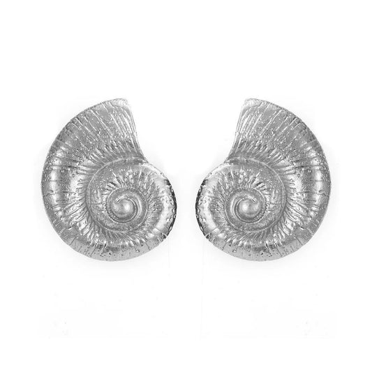 Nautilus Shell Earrings - Elegant Coastal-Inspired Jewelry