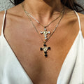 24k Gold Plated Crystal Cross Necklace | River Raine
