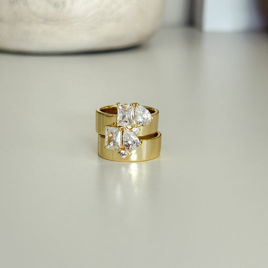 Gold Vermeil Trio Ring
