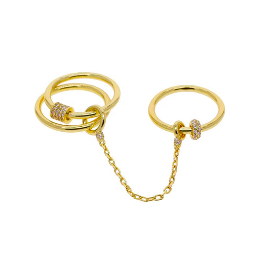 Triple Chain Link Ring