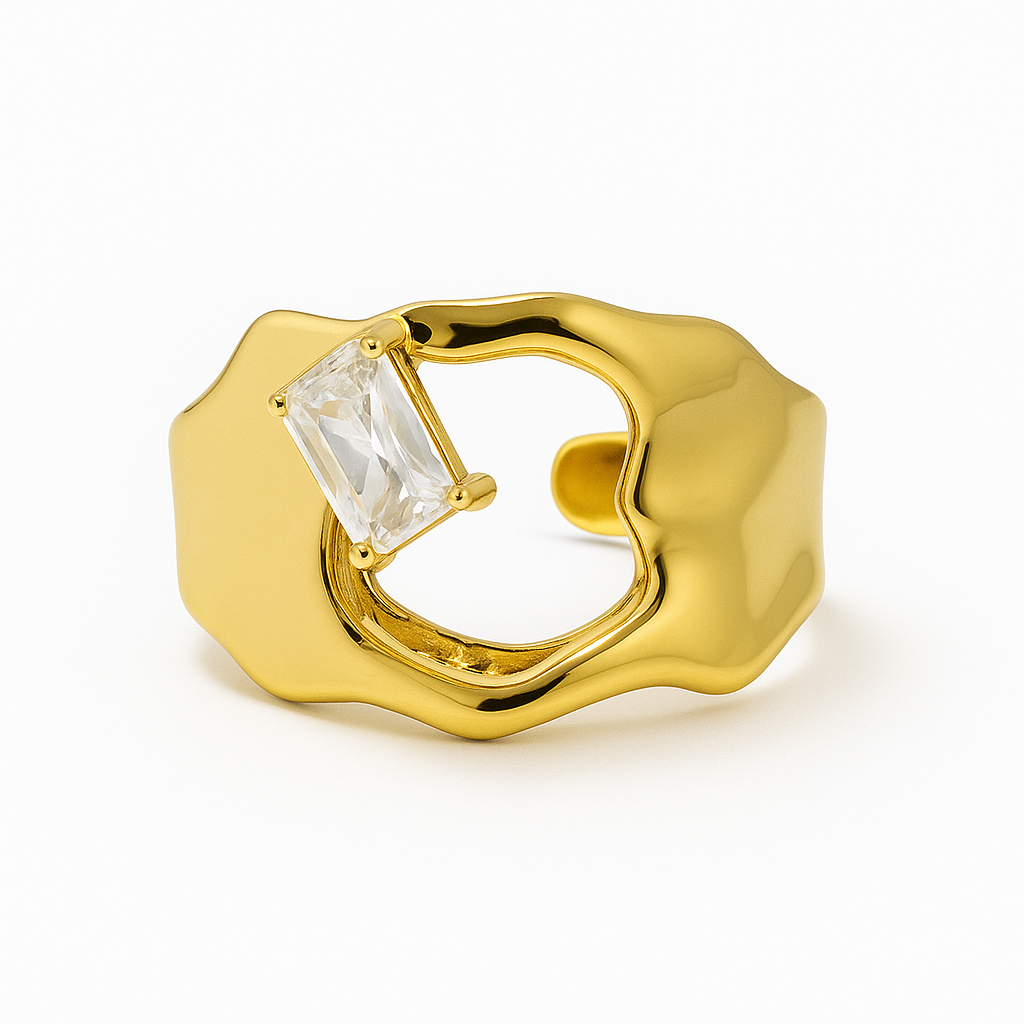 Hammered Irregular Ring