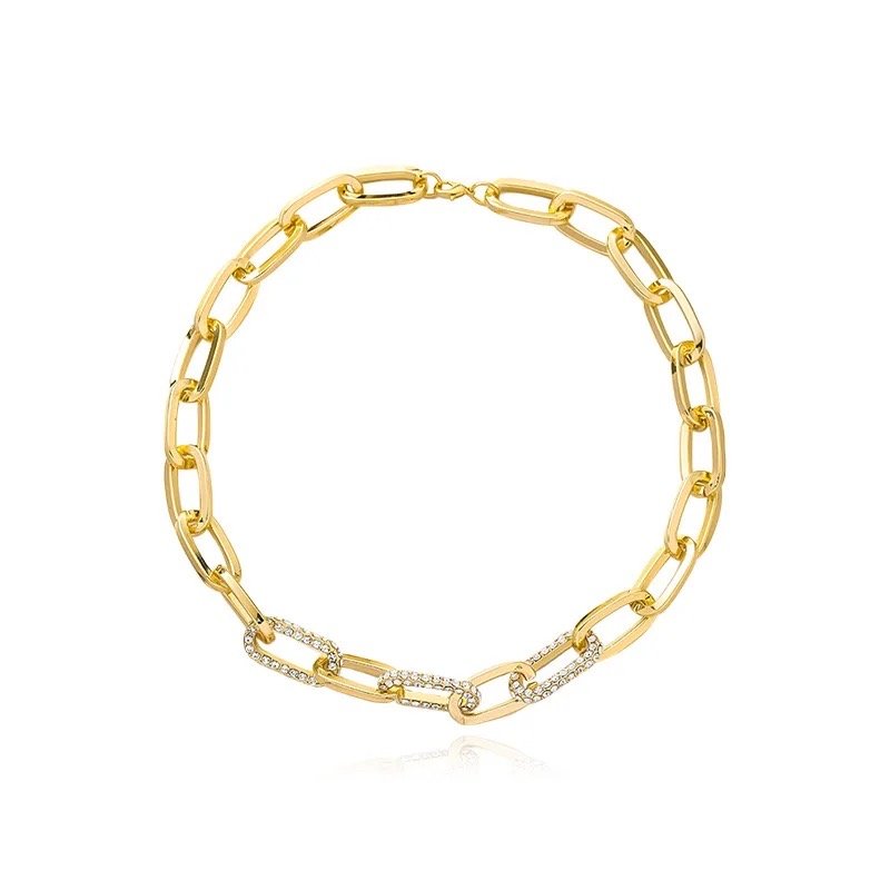 Chunky 18k Gold Paper Clip Necklace - Standout Craftsmanship