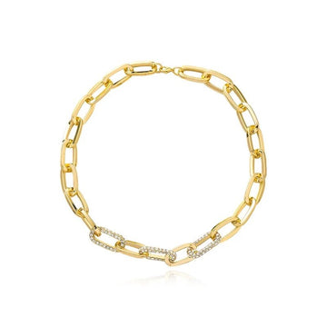 Chunky 18k Gold Paper Clip Necklace - Standout Craftsmanship