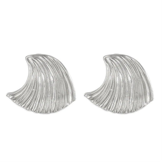 Bold Wave Earrings in Gold or Silver - Retro Inspired