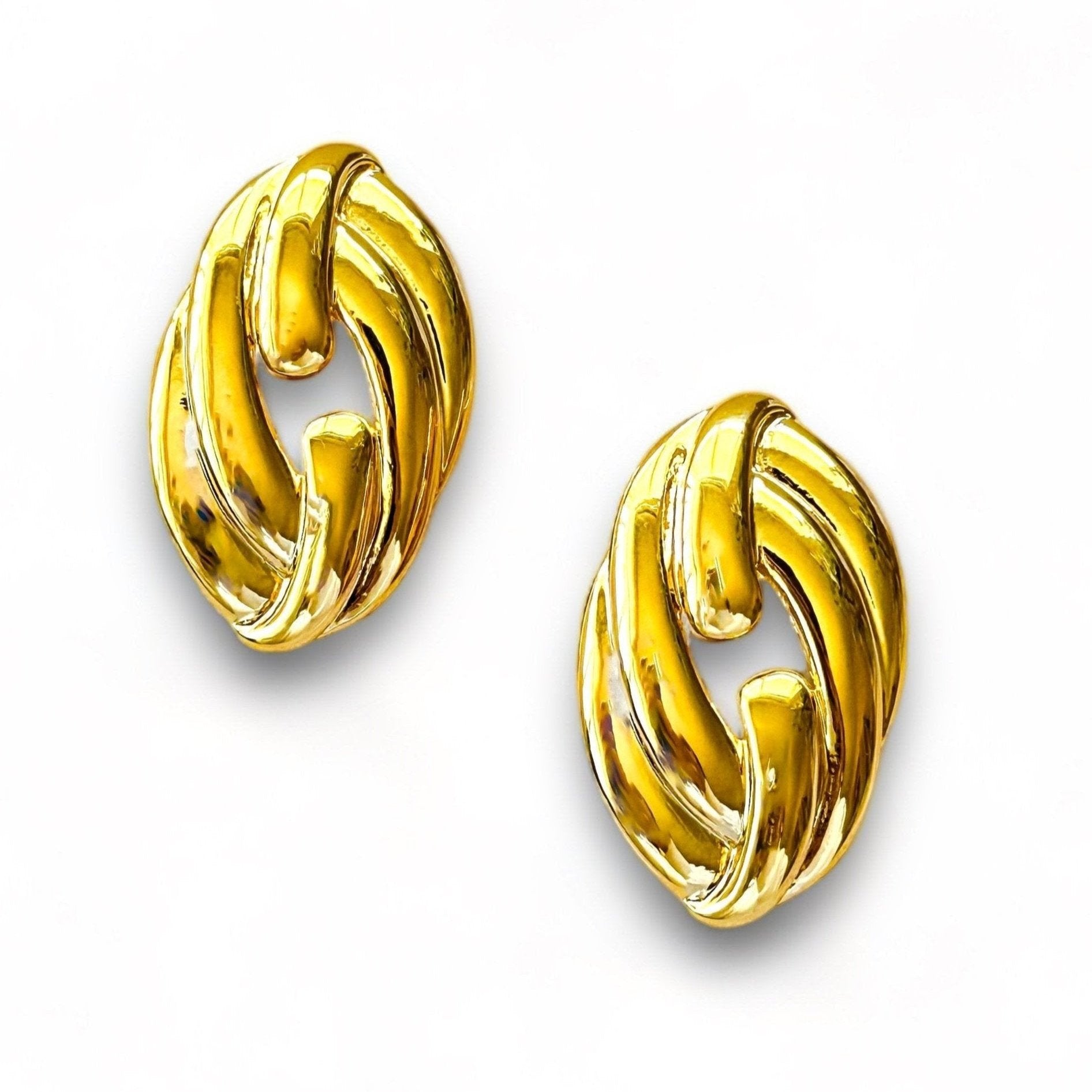 Oval Geometric Earrings