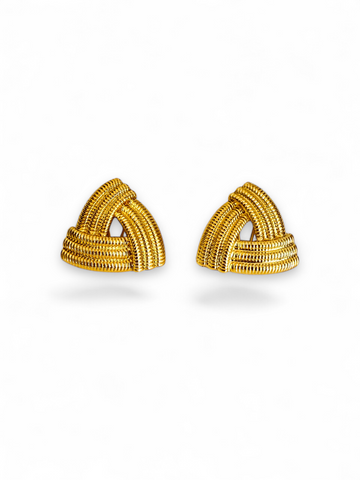 Triangle Gold Studs