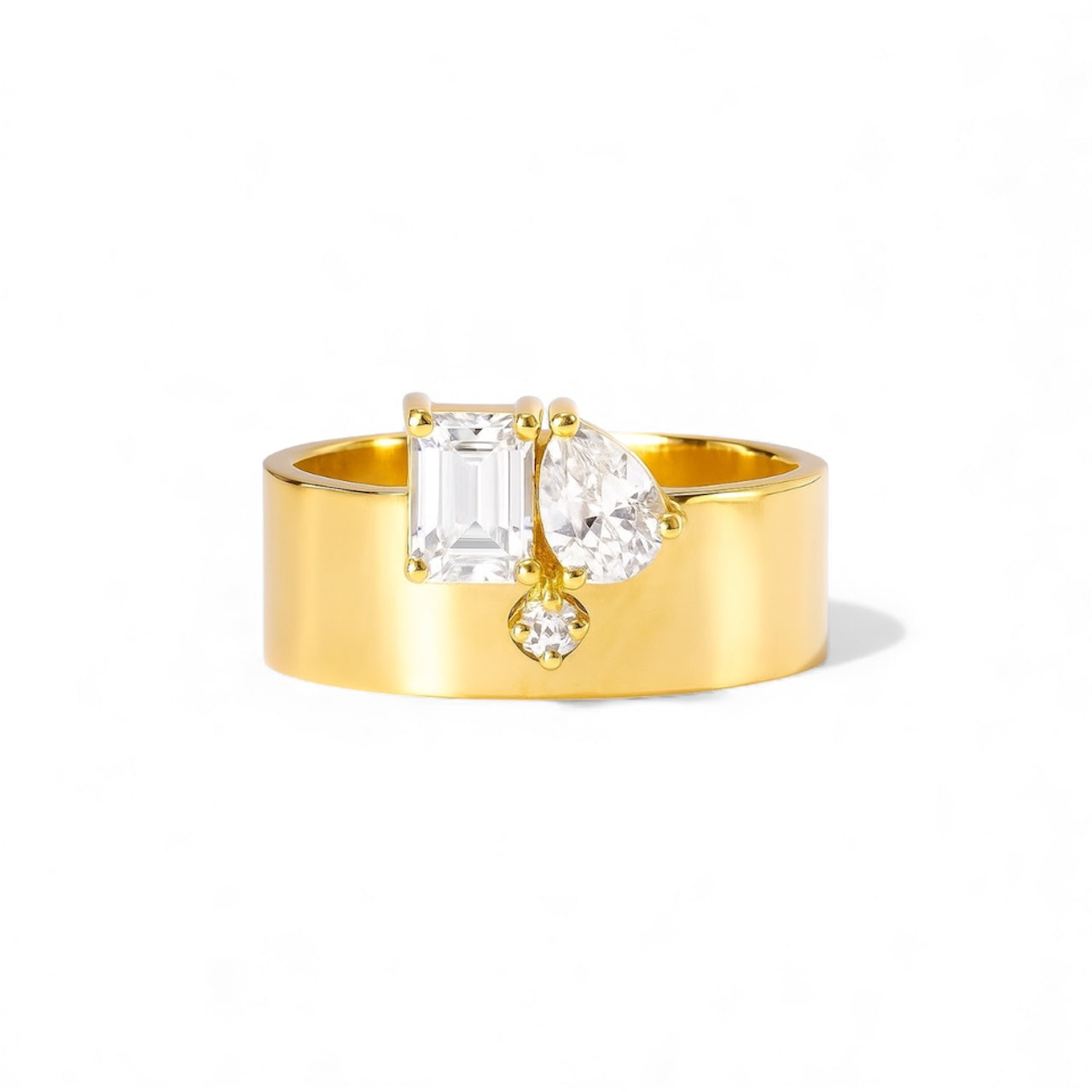 Gold Vermeil Trio Ring