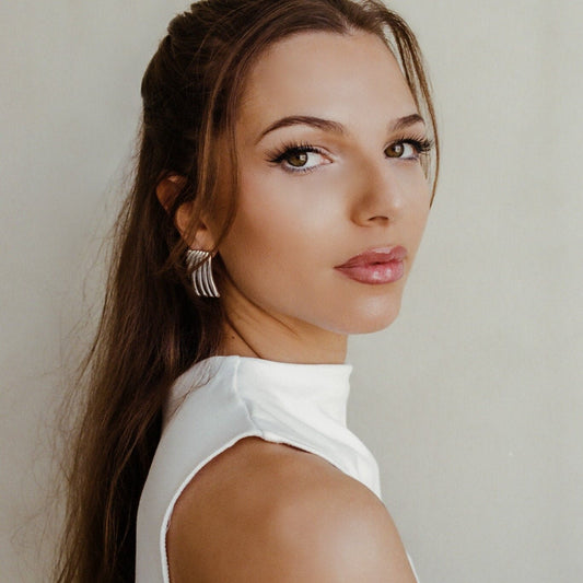Chunky Rectangle Retro Drop Earrings - 90’s Inspired
