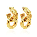 Bold Wave Earrings in Gold or Silver - Retro Inspired